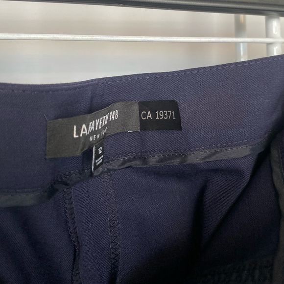 Lafayette 148 New York Dress Pants Blue - Picture 7 of 10
